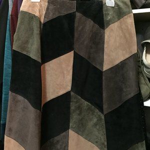 Women's Alfani sued patchwork skirt